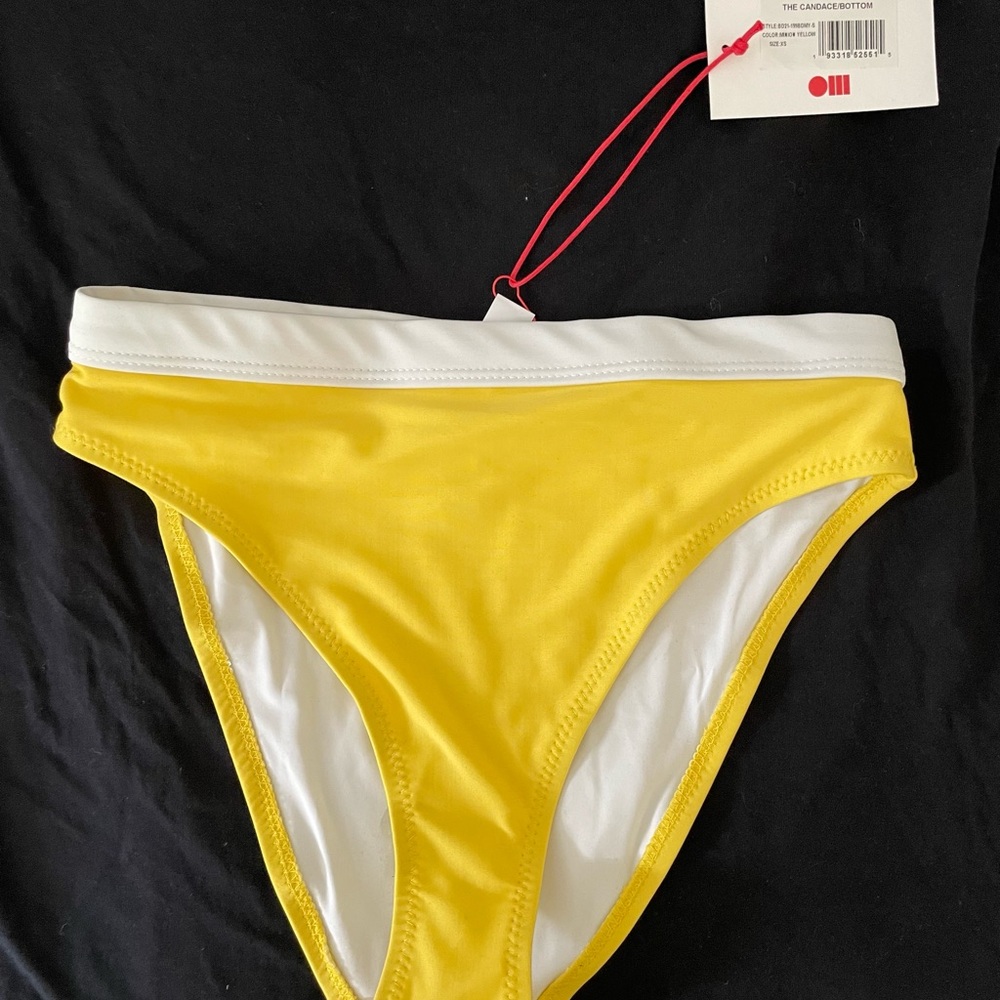 ☀️ Solid & Striped NWT Bikini Bottom - XS Minion Yellow - Candace Bottom - Picture 6 of 9